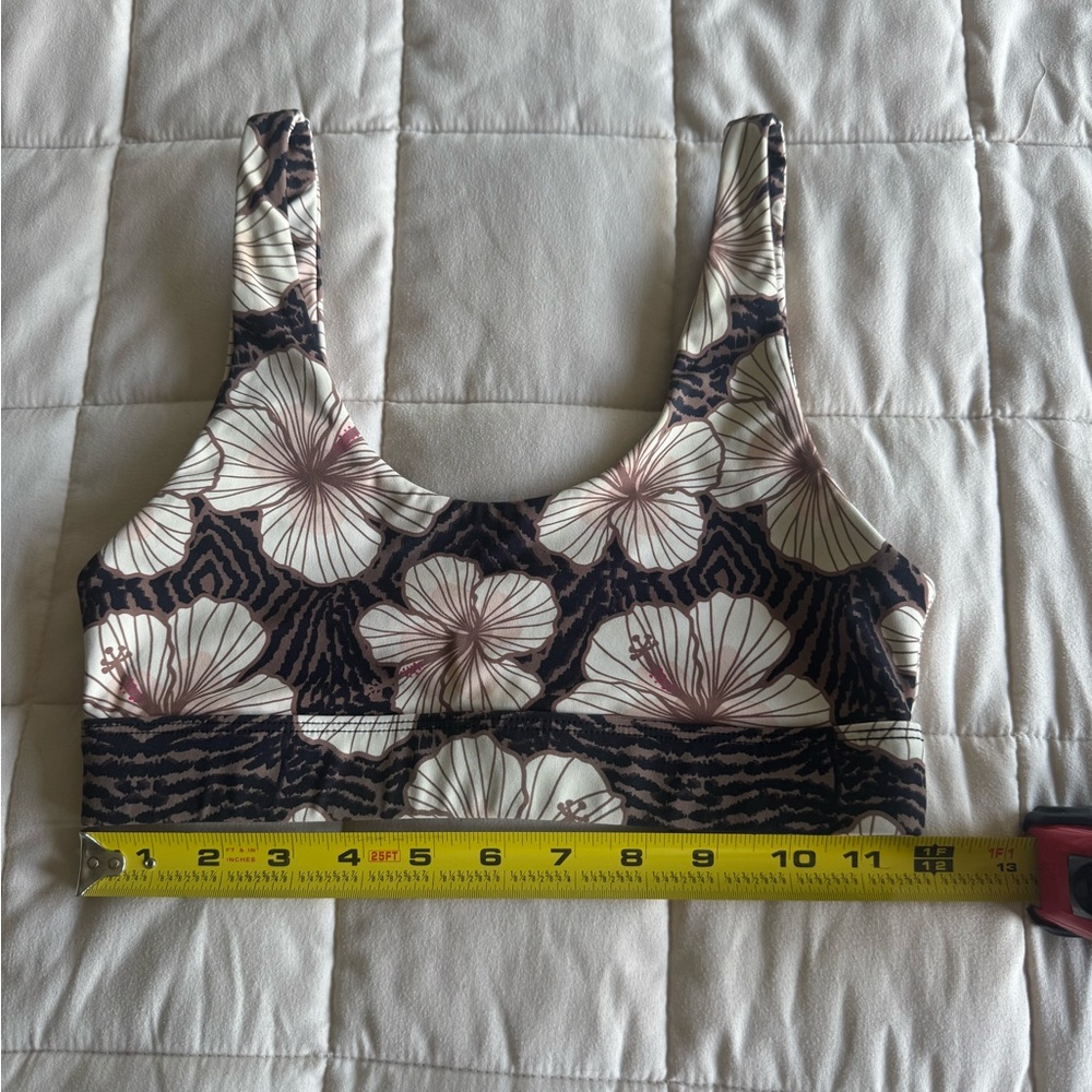 Benoa Floral Scoop bralette swim top